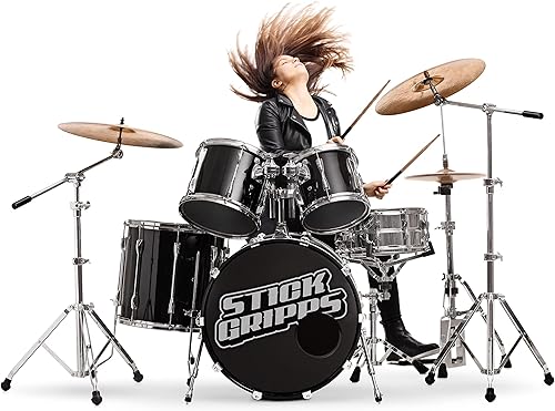 Miniatura 3 de Empuñaduras de baqueta, envoltura antideslizante para baqueta, anillos ajustables personalizados (transparente)