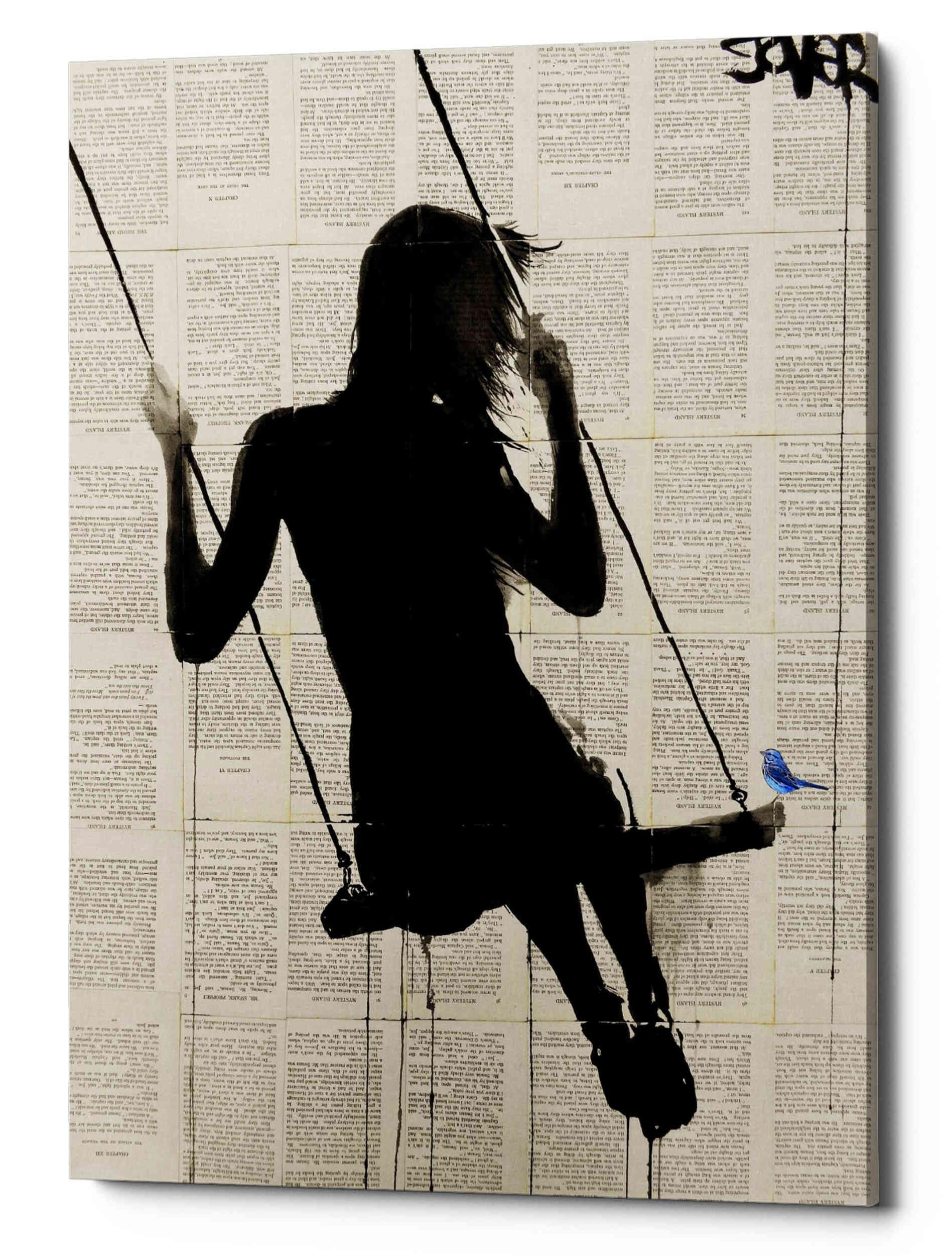 Epic Graffiti 'The Freedom of Sometimes' by Loui Jover Canvas Wall Art, 12" x 16"