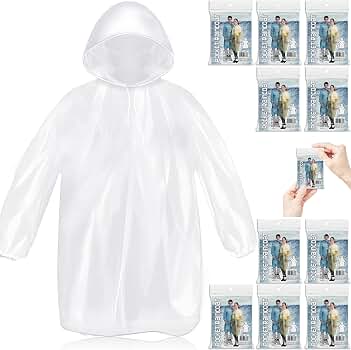 Amazon.com: MZYIWUU 10 Pack Disposable Rain Ponchos for Adults