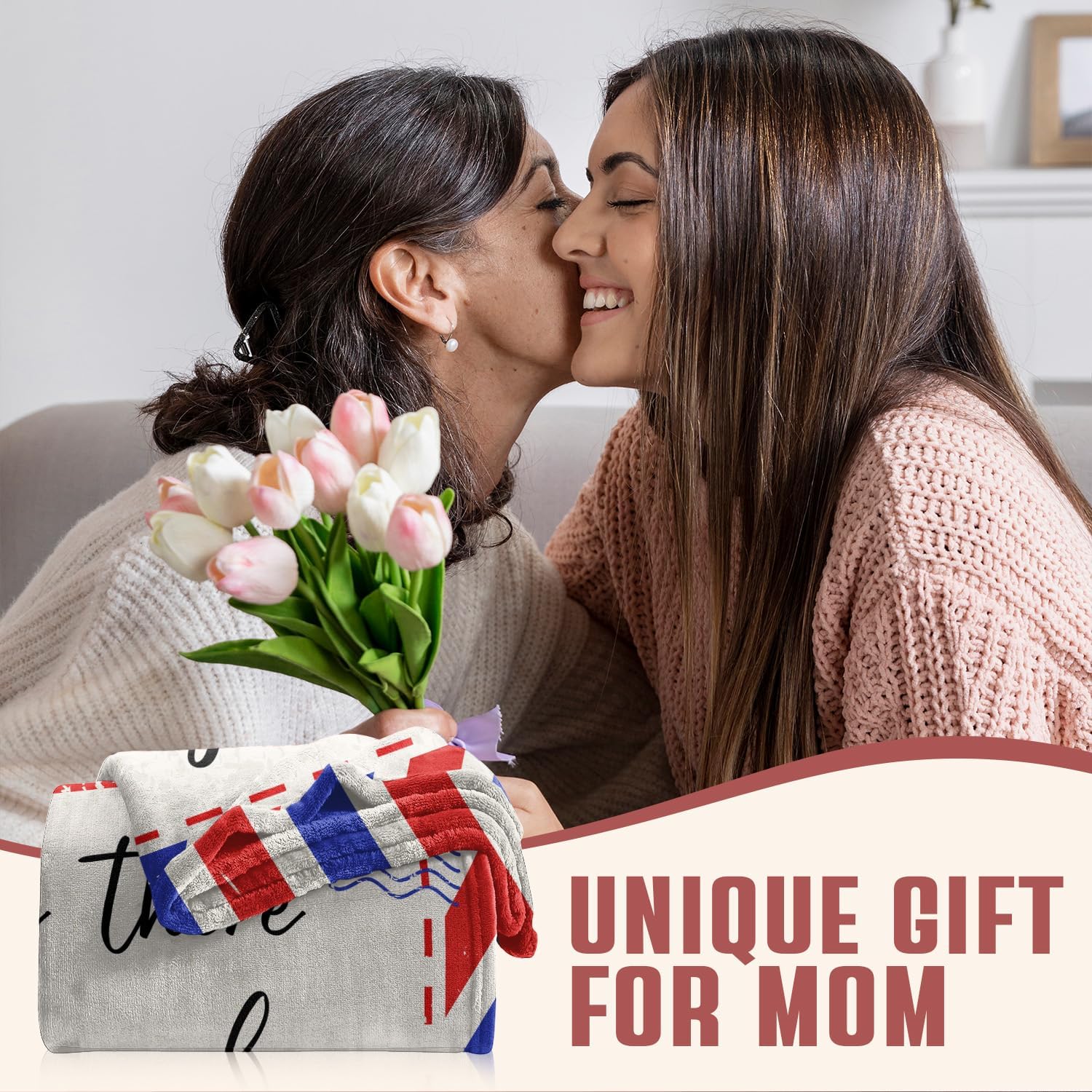 Gifts for Mom, Mom Birthday Gifts from Daughter Son, Mom Blanket, to My Mother Throw Blanket for Mothers Day Birthday Anniversary 60" x 50" - Image 2