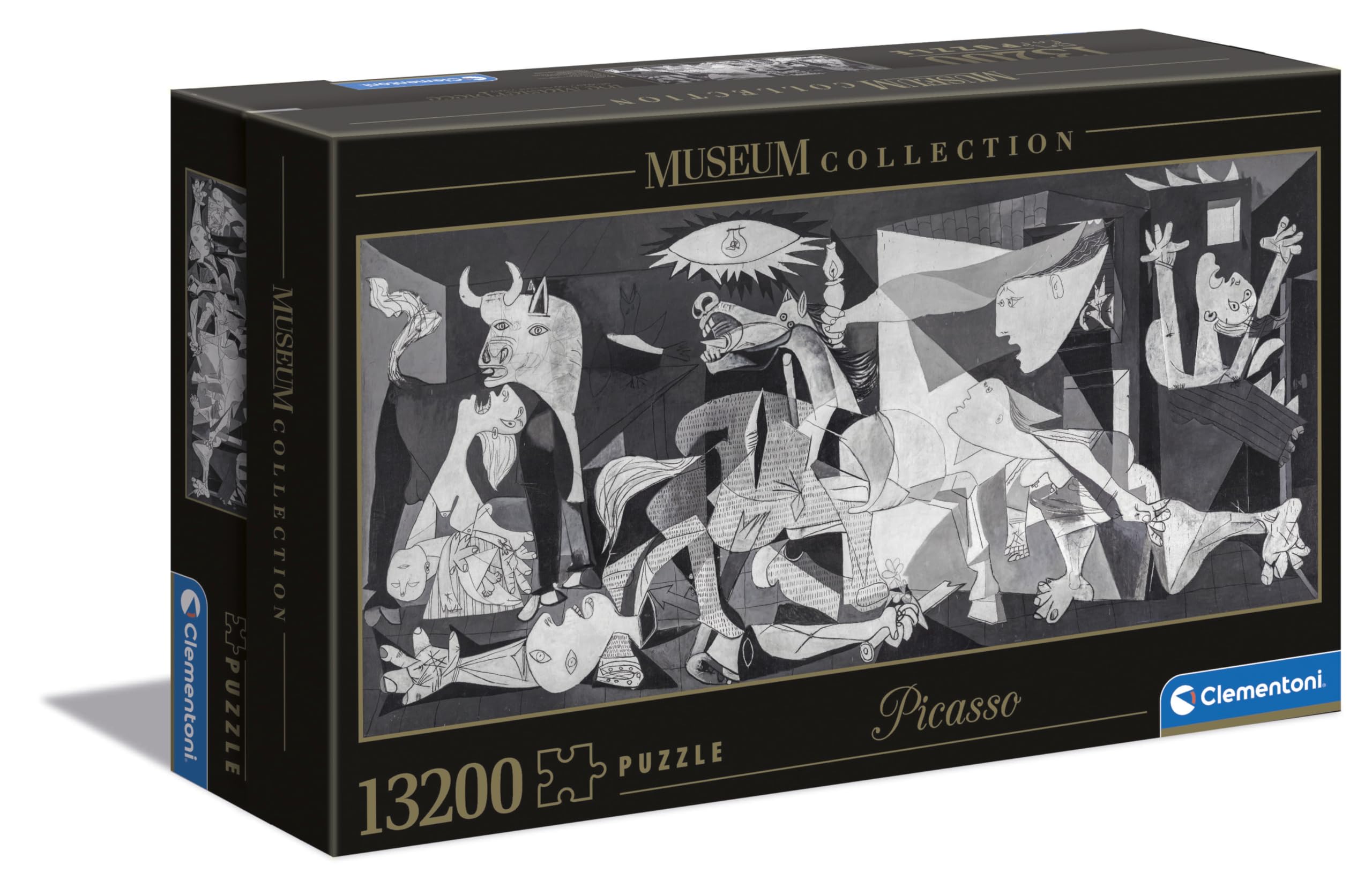Clementoni - Puzzle 13200 Pezzi per Adulti, Capolavoro d'Arte Guernica di Pablo Picasso, Museum Collection, Sfida per Esperti, Made in Italy, 291,4x134,4 cm, 38014
