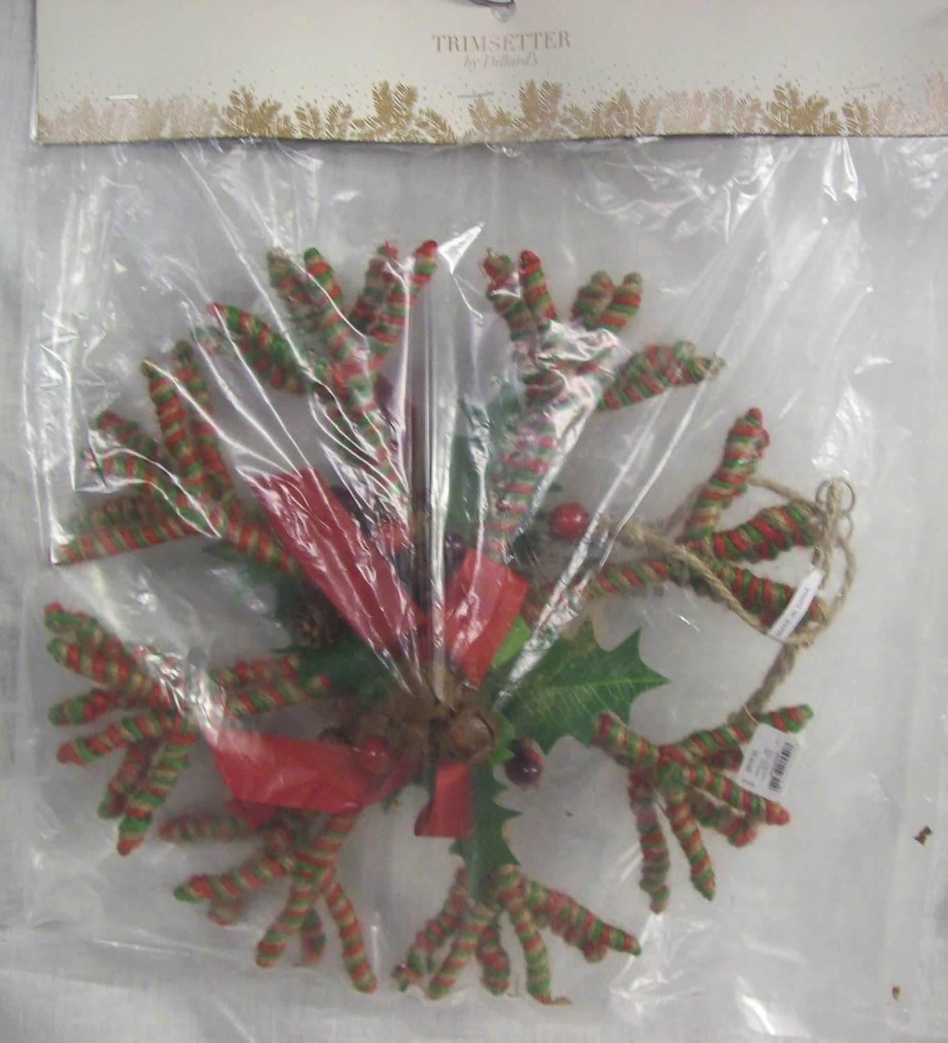 Dillards Deco Christmas Wreath 12" Diameter Home & Kitchen