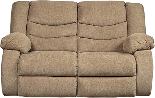 Miniatura 17 de Signature Design by Ashley Tulen - Sofá reclinable manual moderno, con lengüeta, color gris oscuro