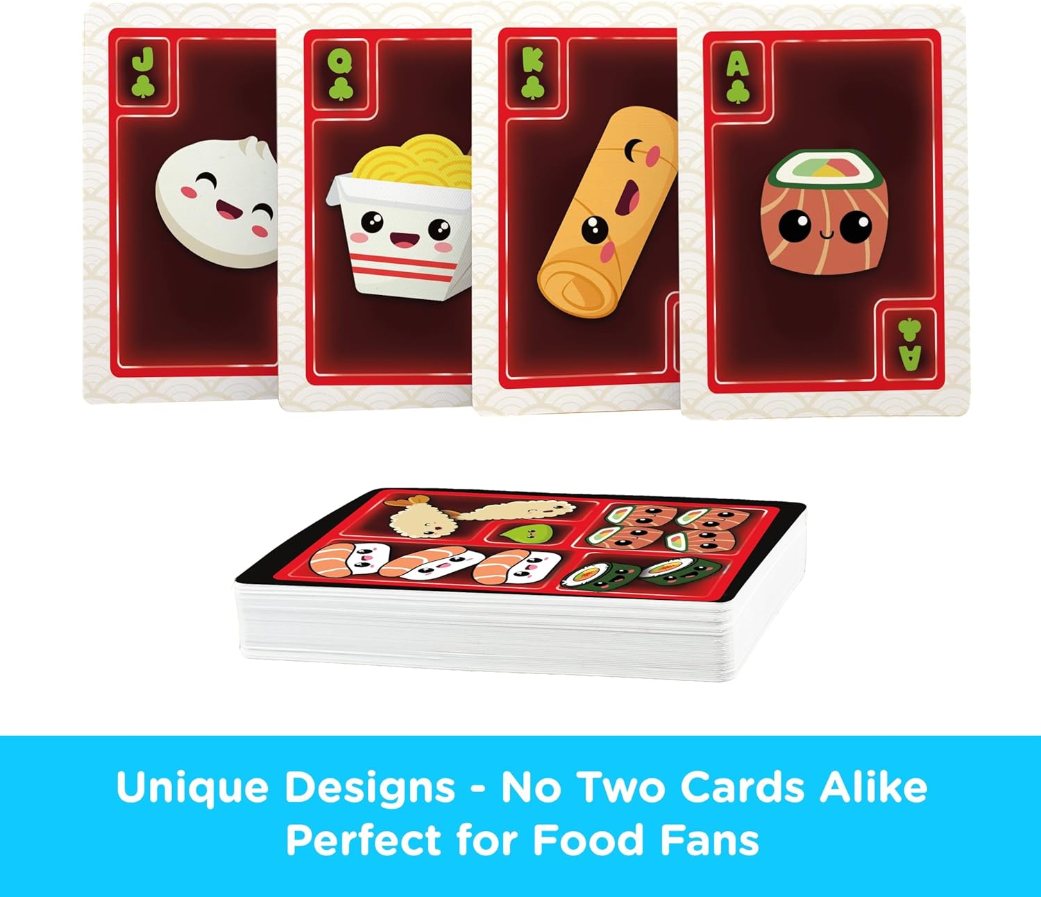 Aquarius Bento Box Playing Cards -Bento Box Themed Deck of Cards for Your Favorite Card Games - Officially Licensed Merchandise & Collectibles, 2.5 x 3.5