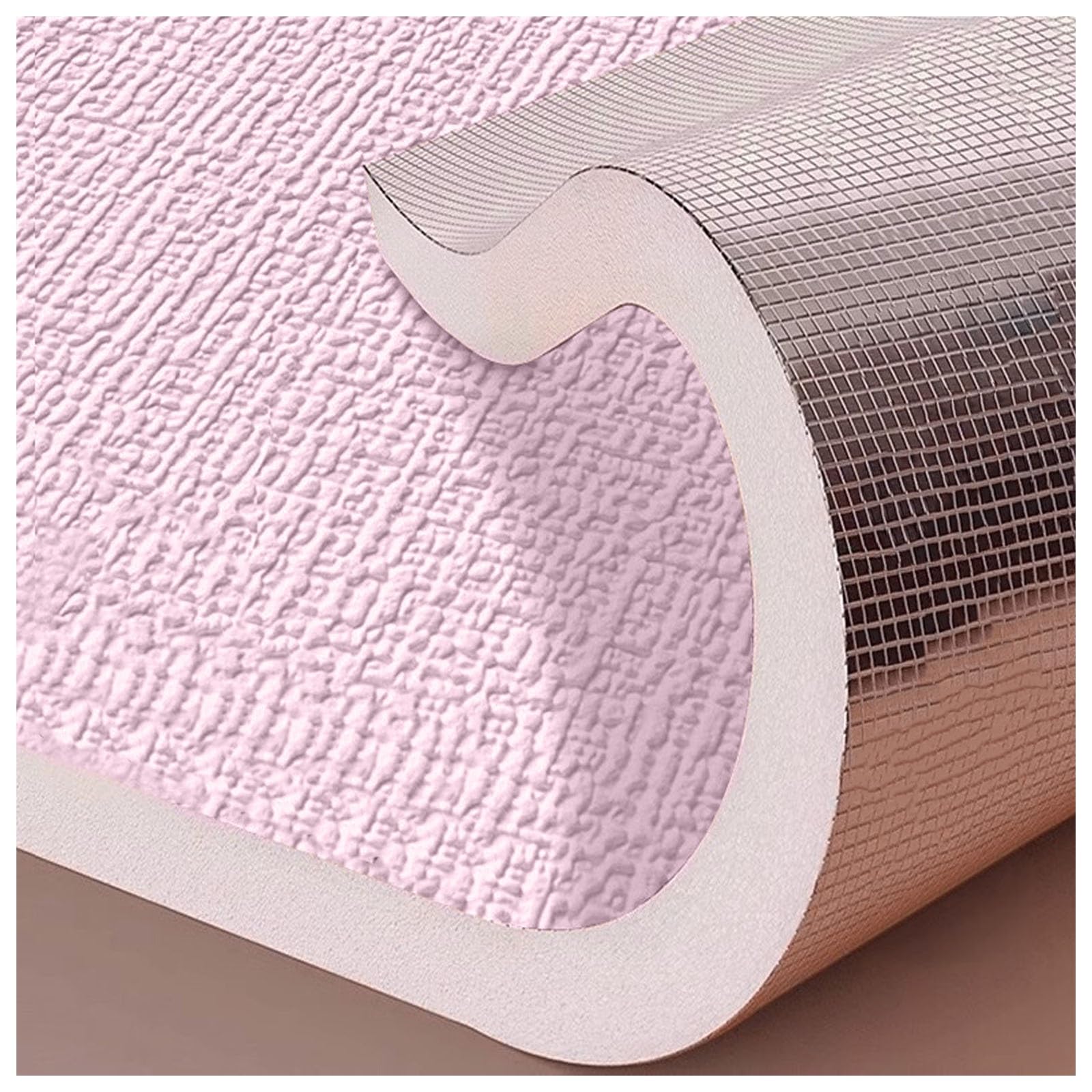 Insulation Thermal Wallpaper, Peel and Stick Wall Sticker 9mm Extra Thick, 3D Linen Waterproof Moisture-Proof Soundproof Self Adhesive Wall Panels for Walls Decor/Bedroom