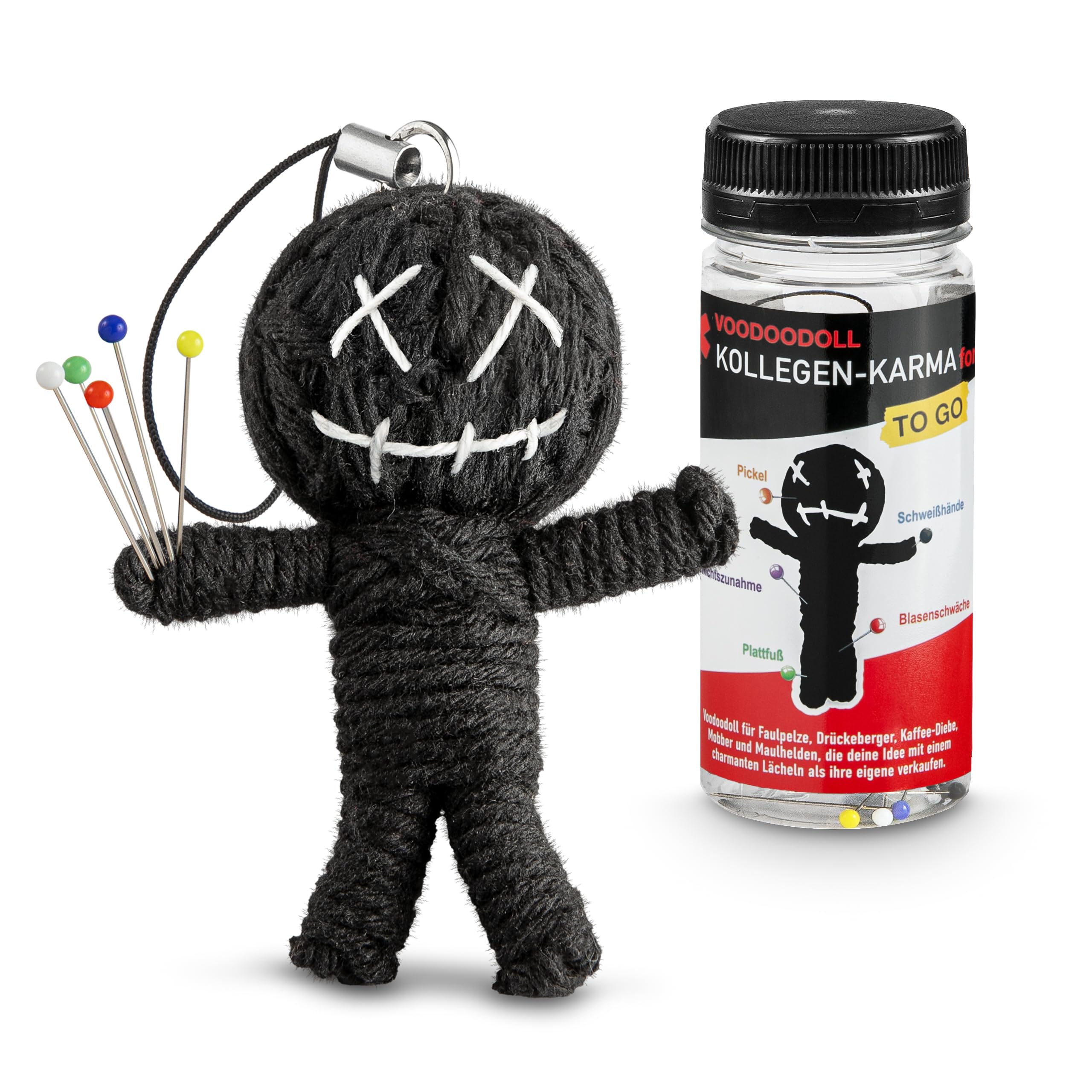 Voodoo Puppe mit Nadeln Arbeit lustiges Geschenk für Kollegi