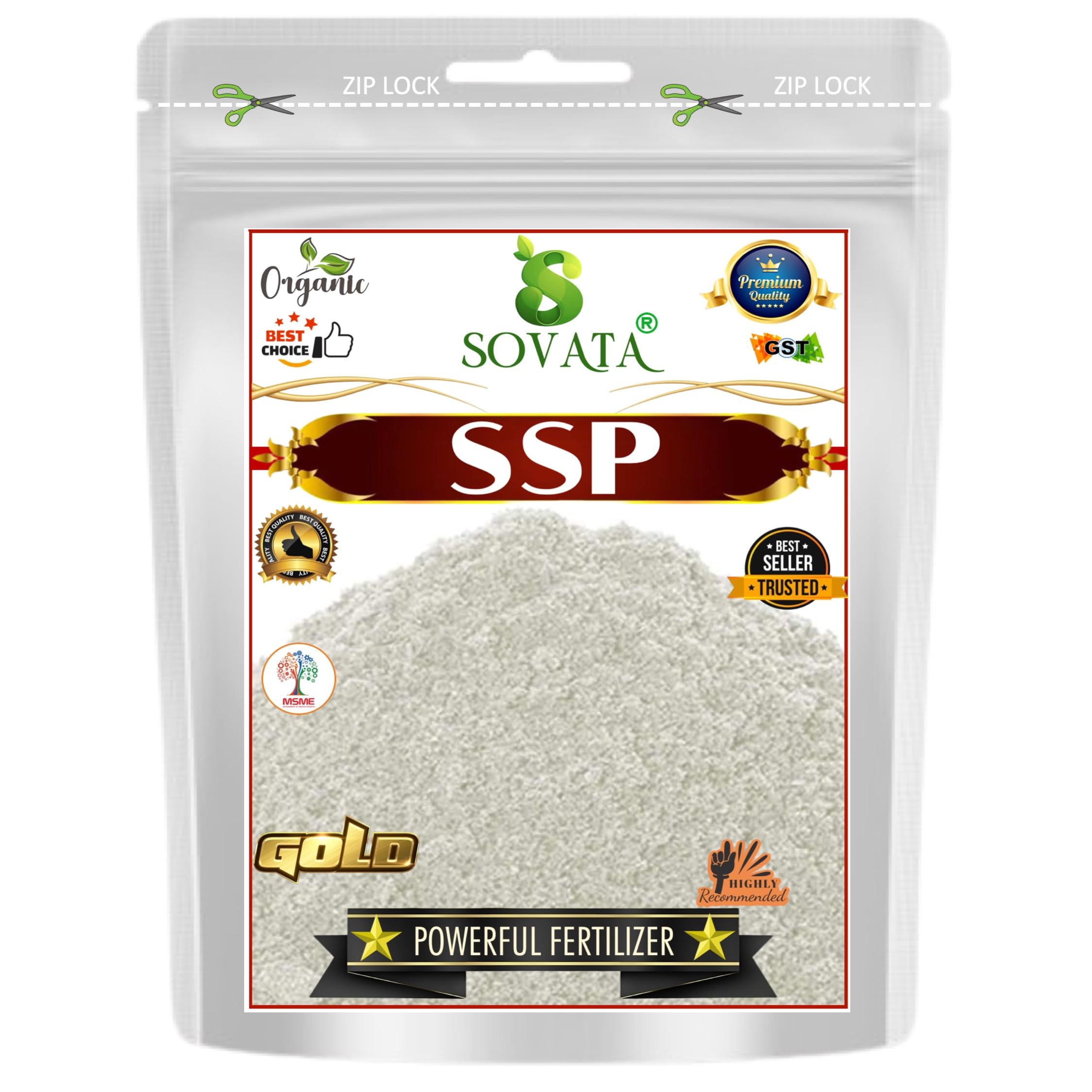 SSP Single Super Phosphate, Powerful Essential Organic Fertilizer for Overall Healthy Growth of Plants. (200 gm)-image-33