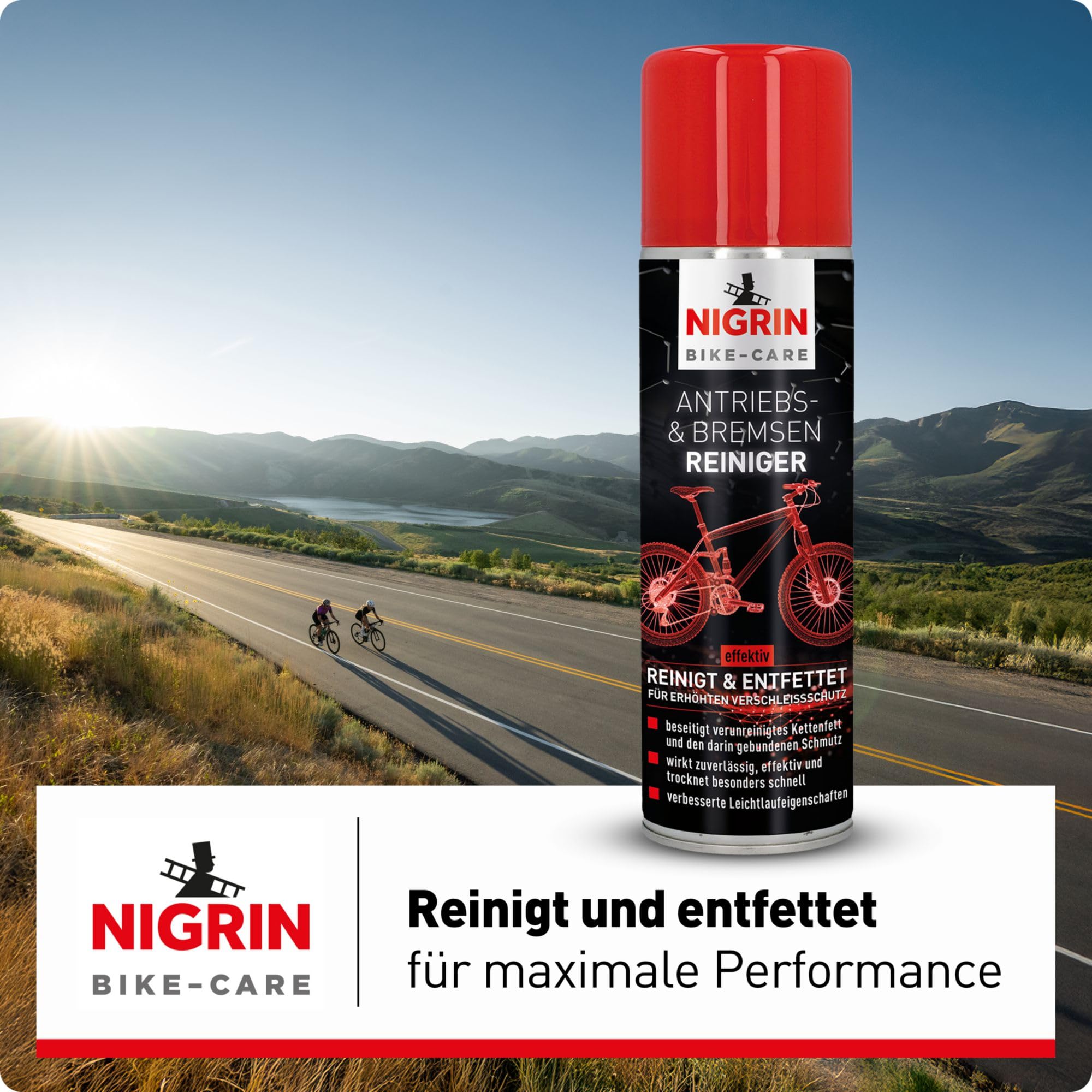 NIGRIN Bike Care Kettingreinigingsborstel, 3-in-1, multi