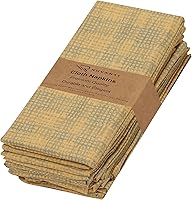 Vista 20 de RUVANTI Juego de 12 servilletas de algodón 100%, 20 x 20 pulgadas, lavables, suaves, absorbentes, servilletas de algodón para fiestas, Navidad