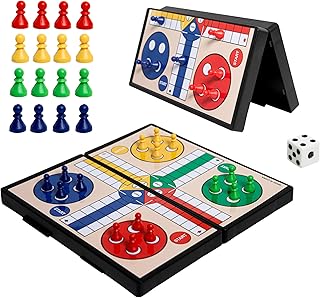 Comprar Parchís de Viaje Plegable, Tablero Magnético de 20cm, Fichas, De 2 a 4 Jugadores, +6 Años, Juego de Mesa para Niños y Adultos (Parchís Magnético)