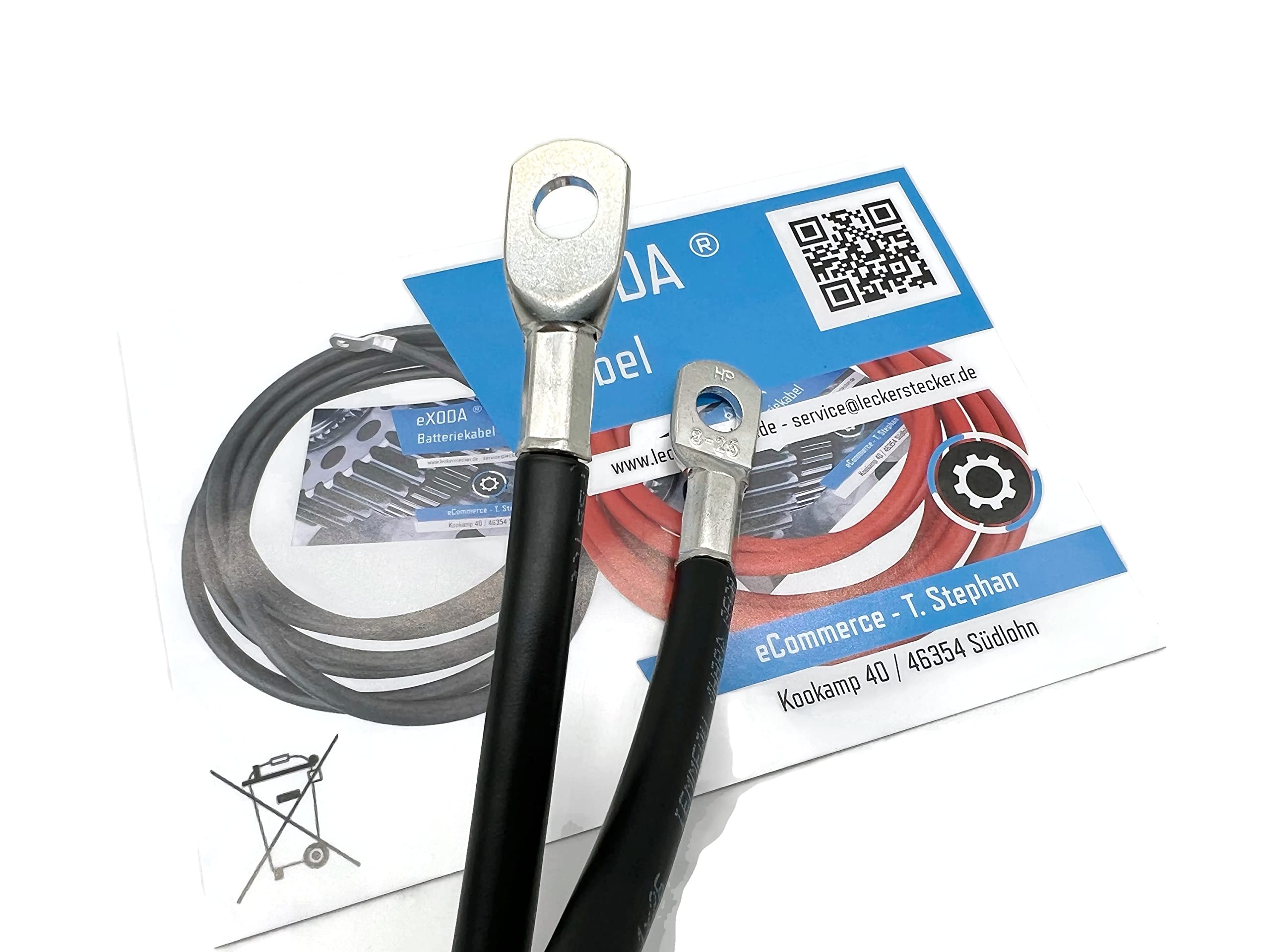 Cavo Batteria 100cm 35mm² | Rame Puro 99.9% | Estremità Ad Anello M10 | Auto Barca Moto - Foto 10