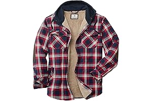 Legendary Whitetails Men's Camp Night Berber Lined Flannel Shirt Jacket: Warmth Without Bulk