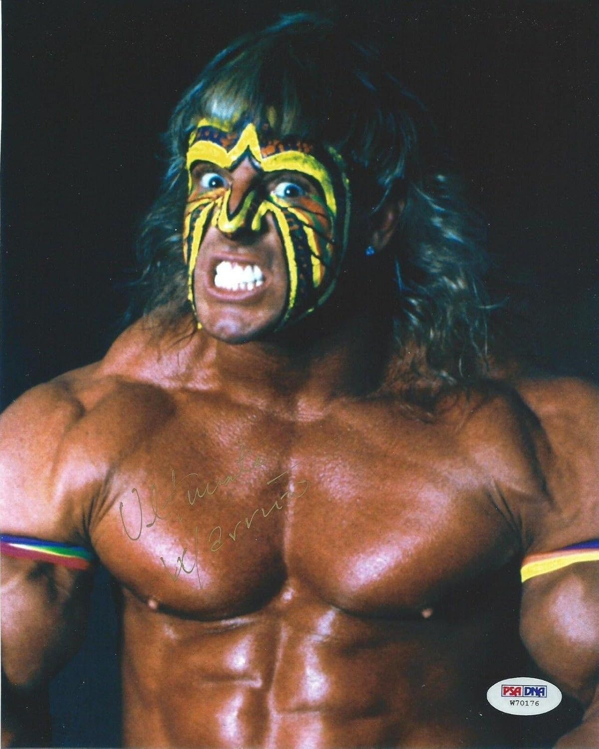 Ultimate Warrior Signed WWE 8x10 Photo COA WWF Picture Autograph Legend