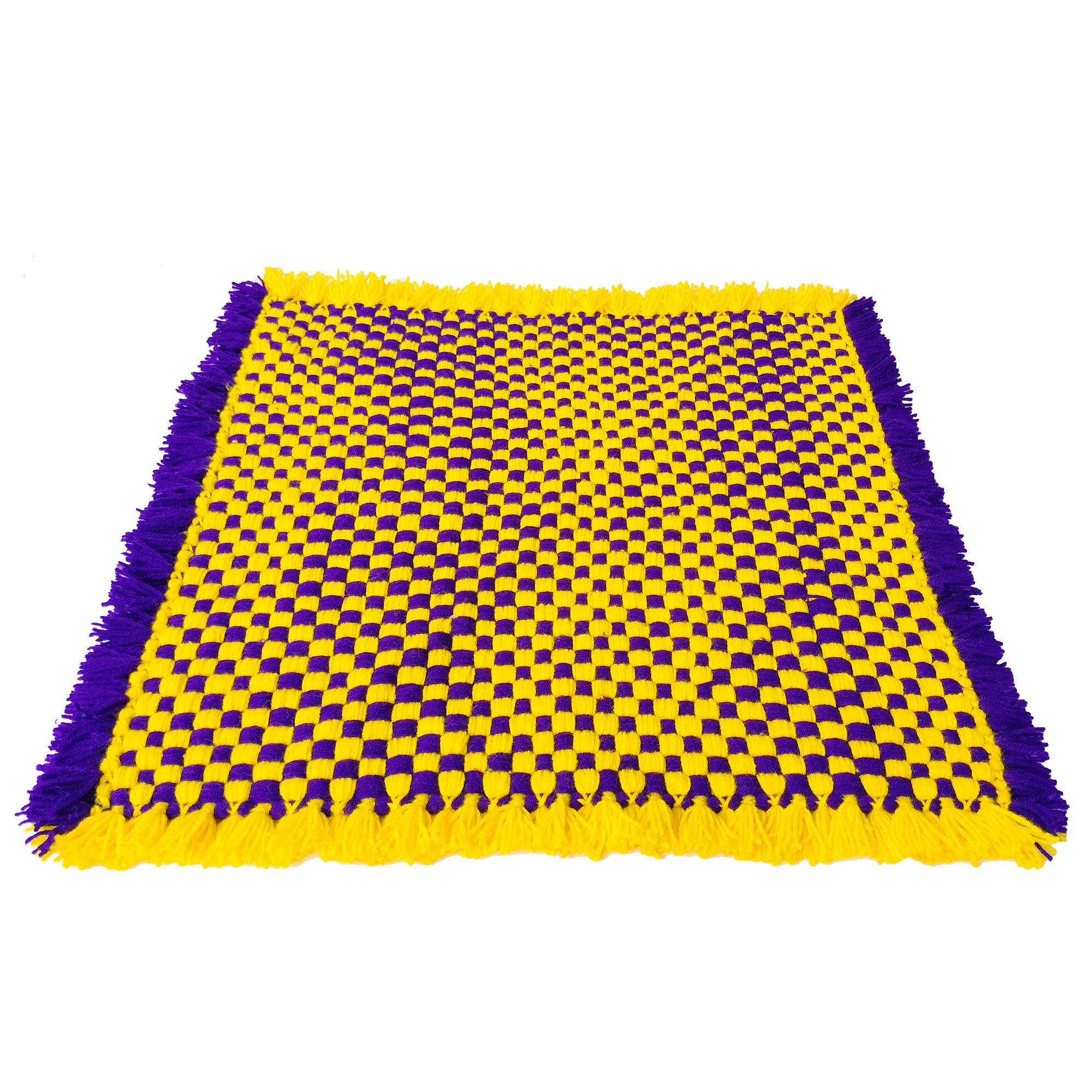 Woolen Puja Mat - Handmade Prayer Mat -9