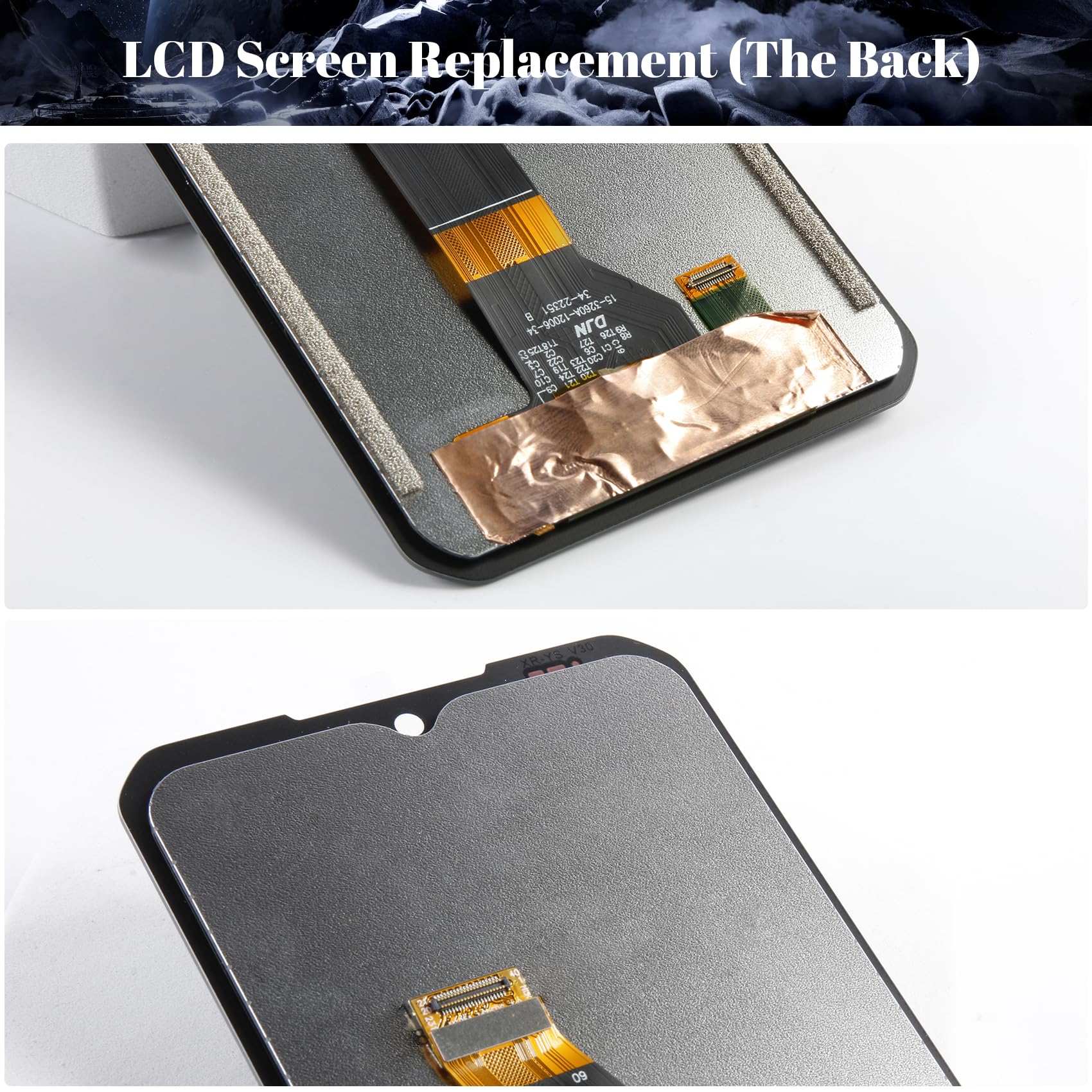 Schermo di ricambio per Doogee S100/S100 Pro, display LCD per Doogee S100 Pro, touch screen, digitalizzatore con kit di riparazione (nero)