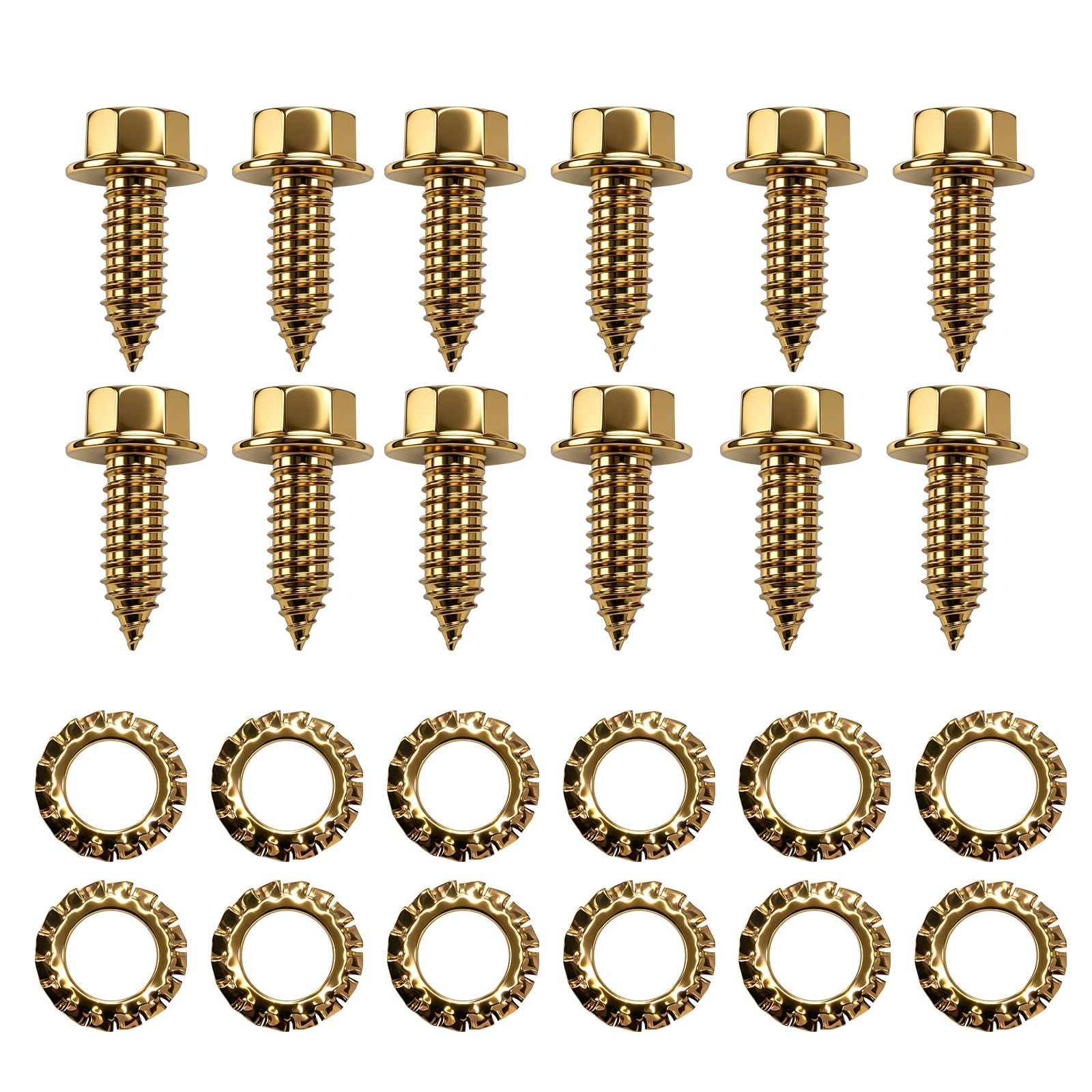 48389 - Vite autofilettante resistente, 1 cm x 2,5 cm, confezione da 12