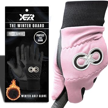 Winter Golf Gloves Women Left Hand & Right Hand Pair | Ladies Golf Glove with Multi-Layer Cold Weather Golf Gloves with Warm & Soft Fleece Lining with Comfortable Fit