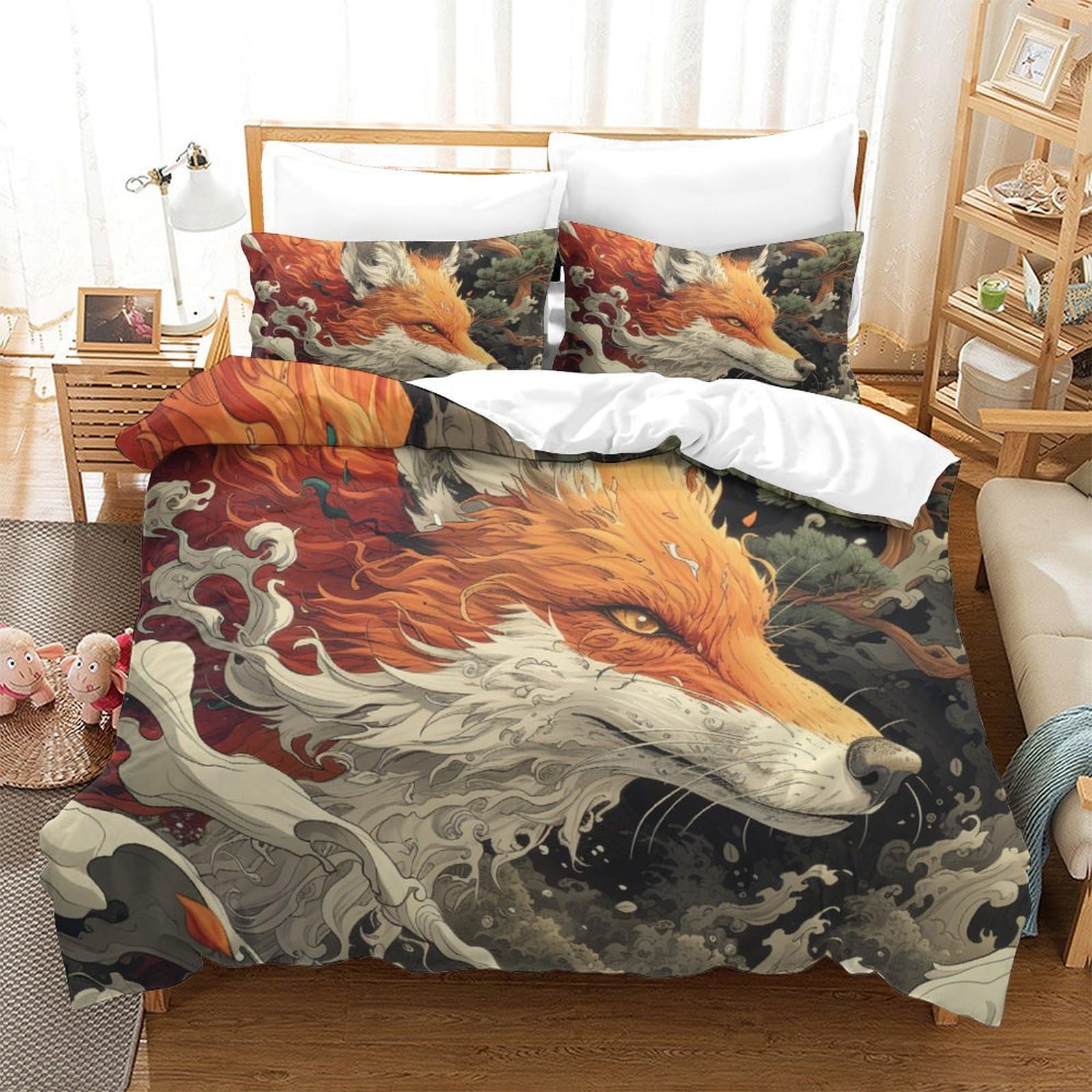 Ensemble de literie renard de la jungle pour transformer votre chambre moderne