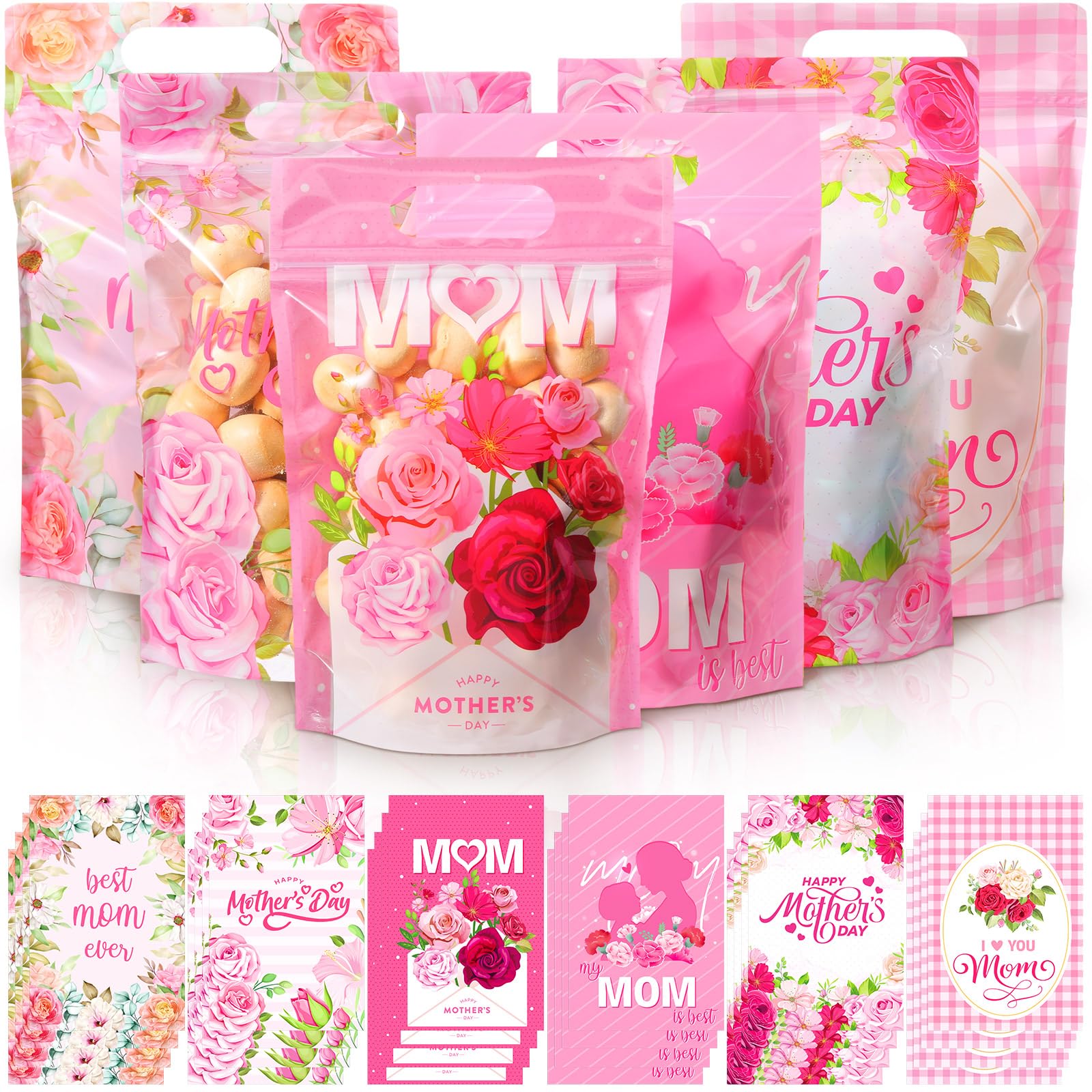 Amazon.com: Kosiz 60 Pcs Mother's Day Gift Bags with Handles
