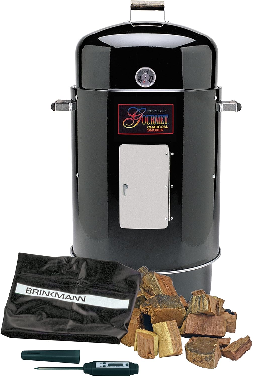Brinkmann 8527080V Gourmet Charcoal Smoker and Grill with Vinyl Cover