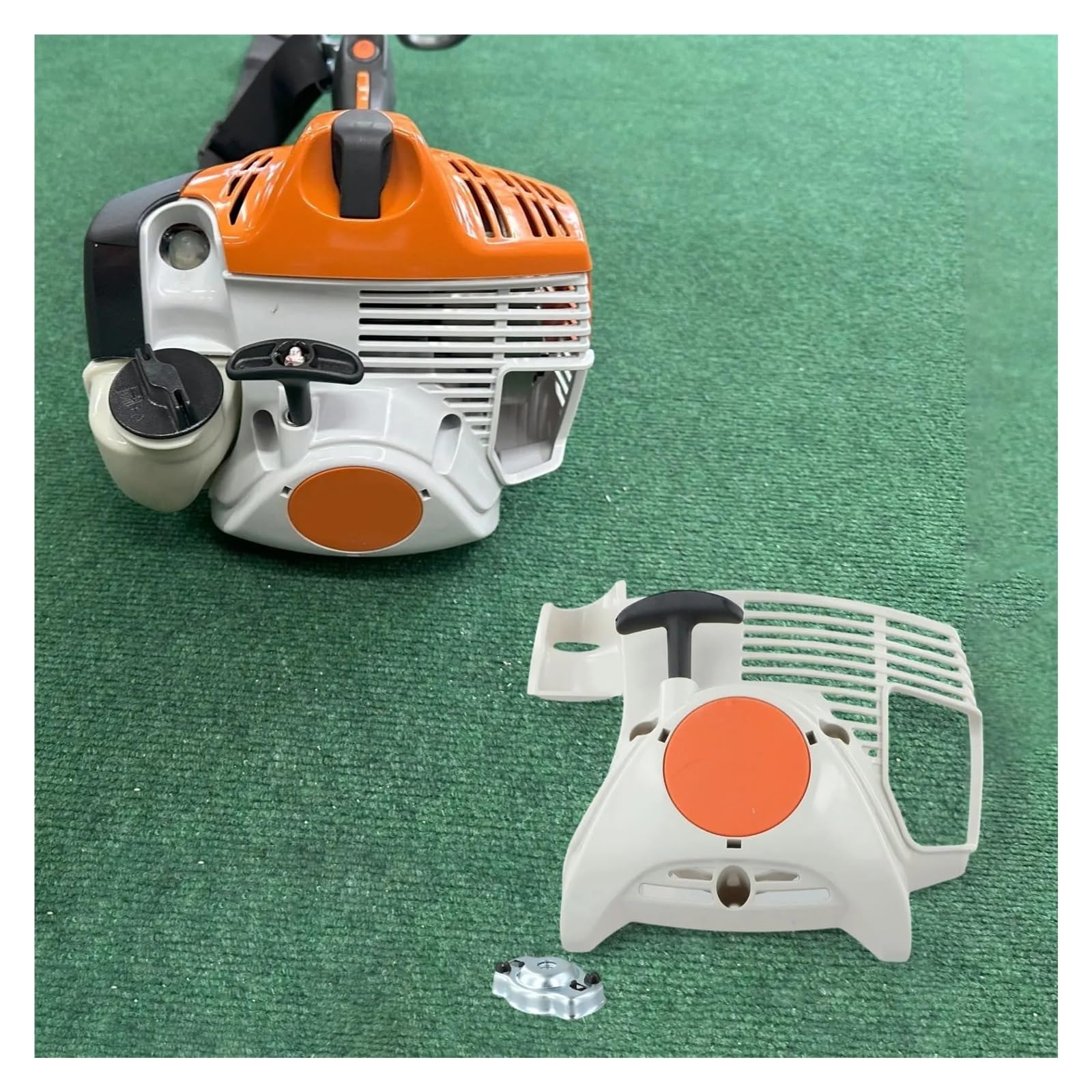 Arranque de Retroceso con Copa de trinquete 4140 190 2010, Compatible con Motor FS70R FC70, de Arranque Manual de Repuesto for Equipos de Exterior.