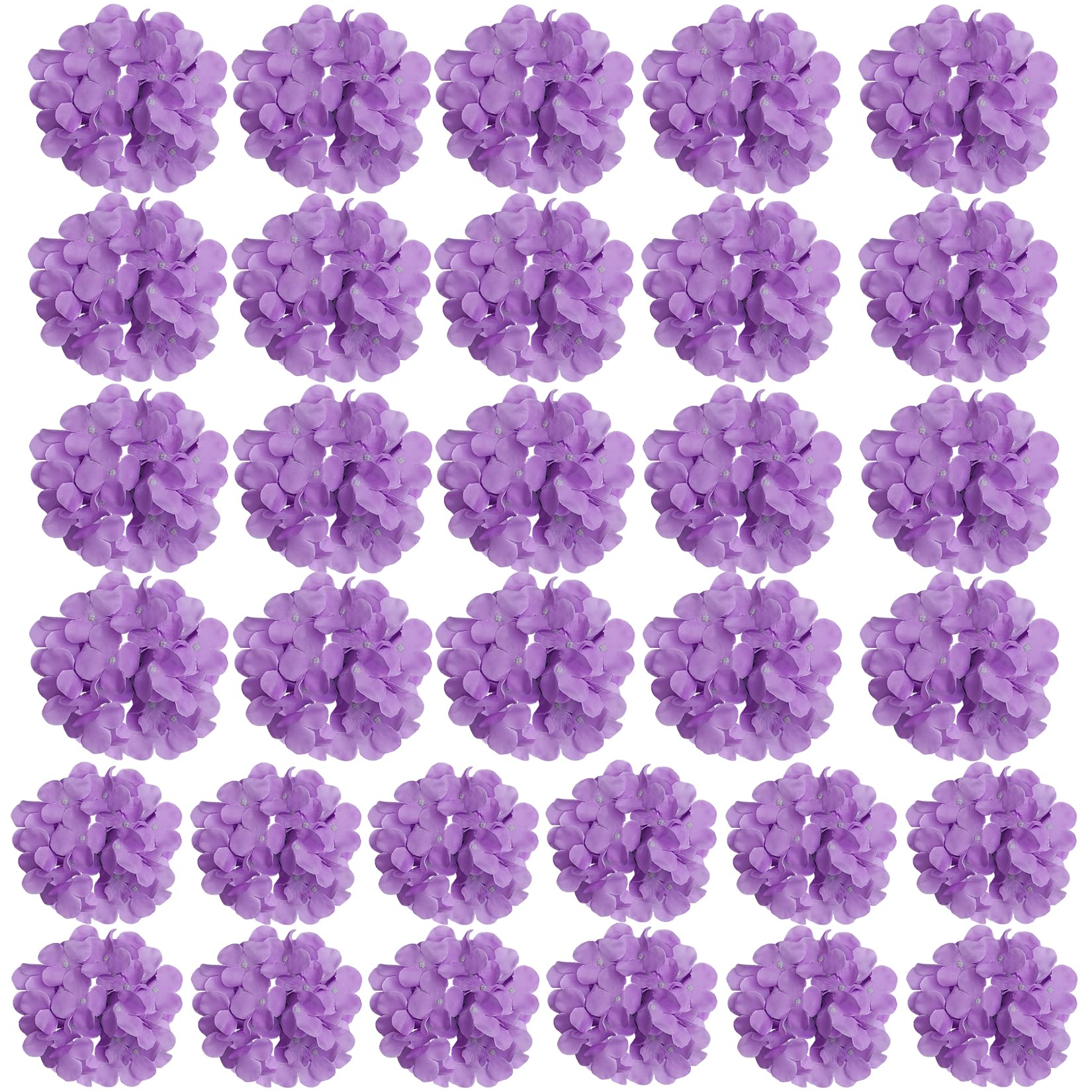 Fleurs d'hortensia artificielles en soie violettes pour déco maison et table de fête