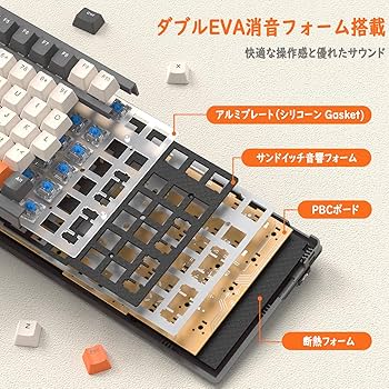 スキーボード　約100cm Amazon | ZIYOU LANG K8 ゲーミングキーボード ワイヤレス メカニカル