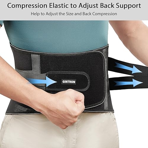 Miniatura 6 de Soporte de espalda para aliviar el dolor de espalda baja para hombres y mujeres, alivio inmediato de la ciática, hernia de disco, escoliosis,