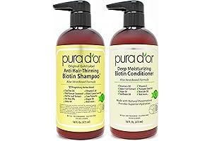 PURA D'OR 16Oz Original Gold Label Biotin Shampoo & Conditioner Set