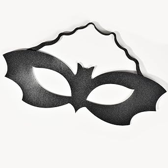 U-Zomir Batgirl Mask for Women Costume Black Bateye Mask Half Face Mask Costume Men Women Girls Adult Masquerade Mask Halloween Cosplay Rave Dress Up Costume Accessories