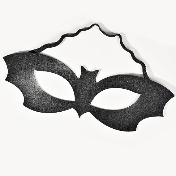 U-Zomir Batgirl Mask for Women Costume Black Bateye Mask Half Face Mask Costume Men Women Girls Adult Masquerade Mask Halloween Cosplay Rave Dress Up Costume Accessories