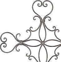 Vista 2 de Deco 79 Decoración de pared con diseño de cruz de metal, 19 x 0 x 29 pulgadas, negro