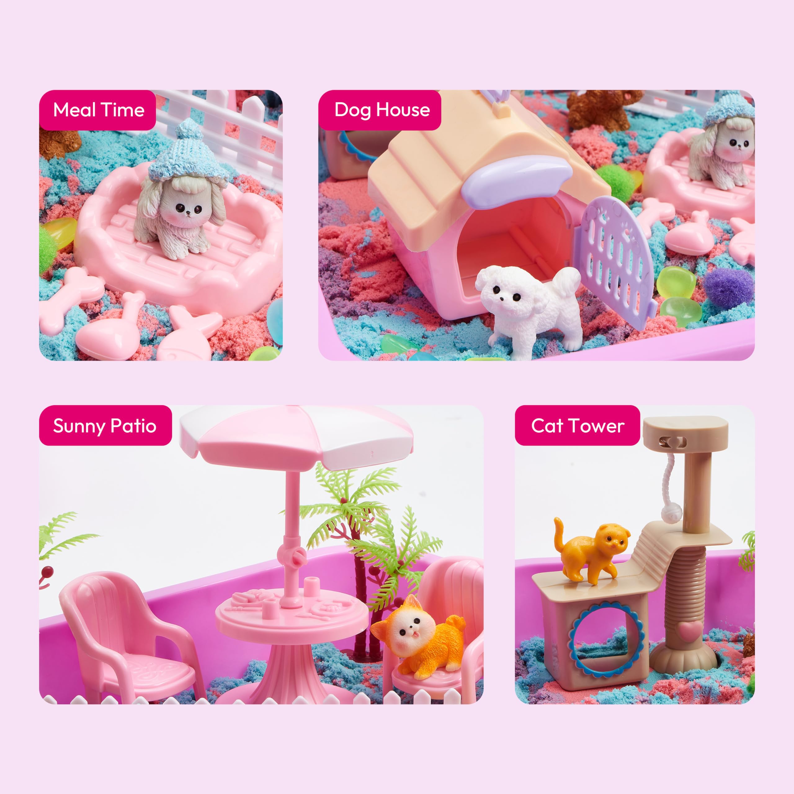 Klever Kits Scatola sensoriale per Animali Domestici, Fantastico Regalo Giocattolo per Bambini dai 3 Anni in su
