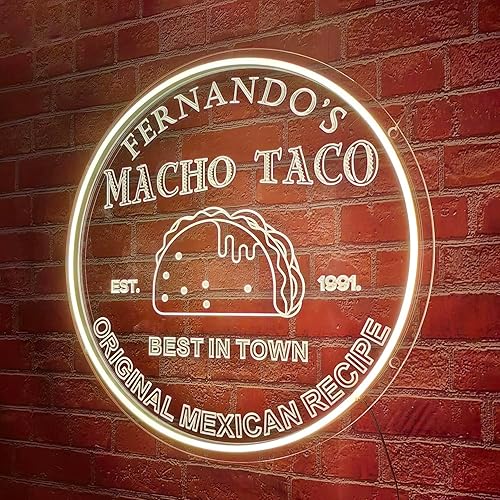 Miniatura 8 de Letrero de neón personalizado, letrero LED personalizado de burritos, abierto de neón personalizado para exhibición de negocios, decoración de