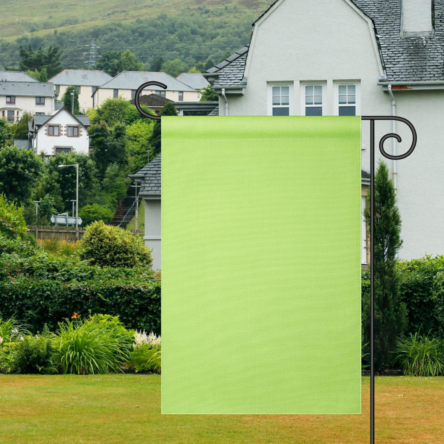 TSMD Gartenflagge, Grün, Doppelseitig, 30,5 X 45,7 Cm - Blanko Zum Selbstgestalten, Aus Polyester