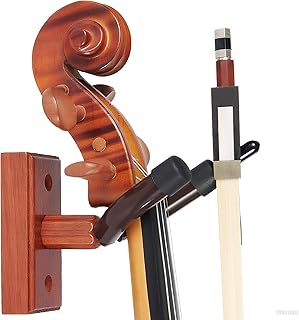 WOGOD Violin Wall Mount Violin Hanger, Instrument Display Hook (Rectangular Shape)