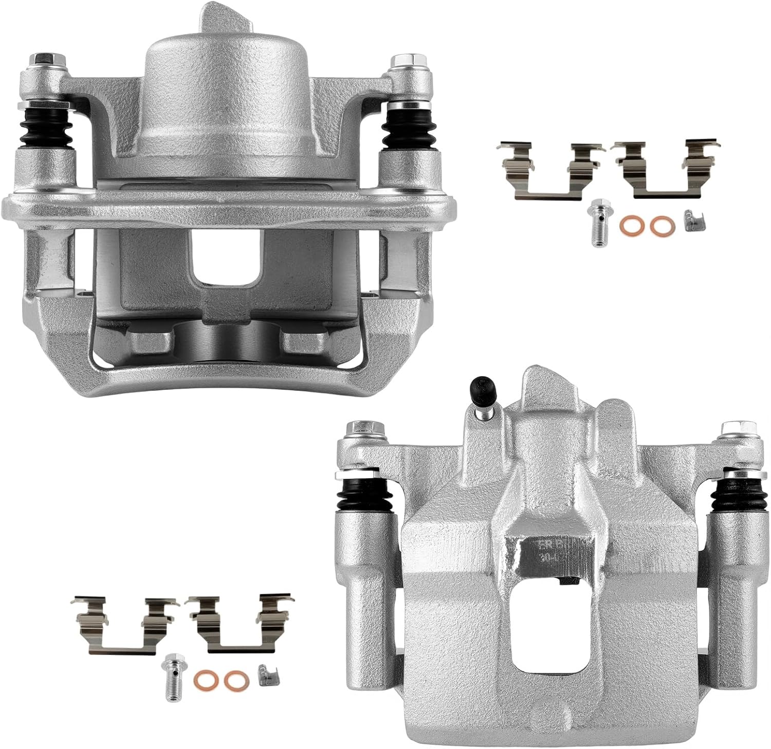 SCITOO 19-B2048 19-B2049 Front Left & Right Disc Brake Calipers w/Bracket Fit For Chevrolet For Prizm 1998-2002,For Toyota For Corolla 1998-2002, Single Piston