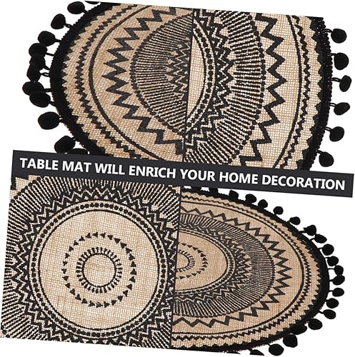 Miniatura 4 de GANAZONO Posavasos bohemios, 2 piezas, cojín de jarrón bohemio entumecido, posavasos con aislamiento térmico