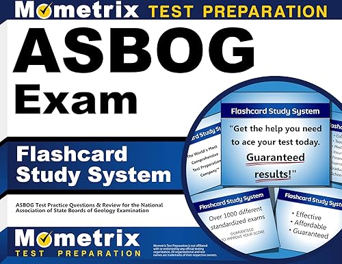 ASBOG Exam Flashcard Study System: ASBOG Test Practice Questions &amp; Review for the National Association of State Boards of Geology Examination (Cards)