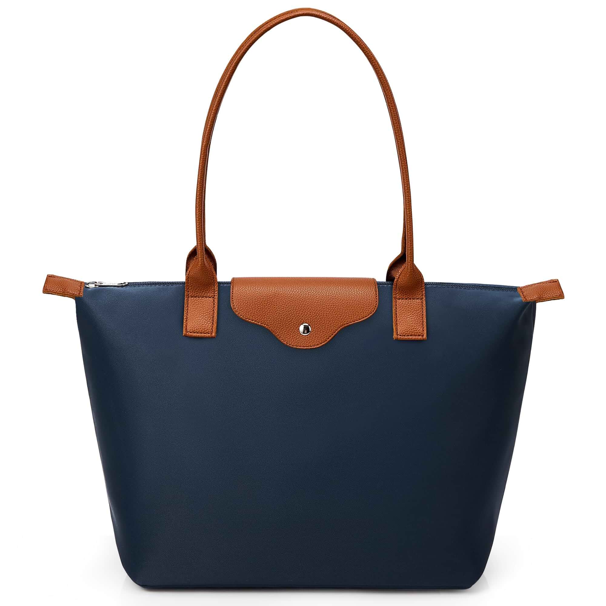 KALIDI Tote Bag for Women Nylon Top-Handle Purse,Large Capacity Shoulder Hobo handBag with Zipper Leisure Foldable Weekend