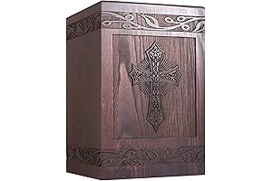 Urns for Ashes - Wooden Cremation Urns for Human, Male/Female Burial and...