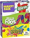 Fruit by the Foot Snacks Variety Pack - Fruit Roll-Ups, Gushers, Gluten Free Gummy Kids Snack, Good Source of Vitamin C, 16 Individually Wrapped Pouches, Perfect for On The Go, 10.2 oz Box