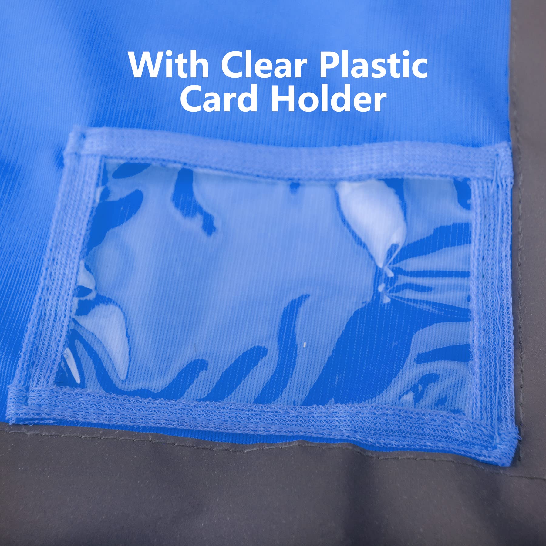 GOGO Warnweste Uniform Weste mit Reißverschluss Vorne mit Reflexstreifen Multi Pocket 10 Stück Blau XL