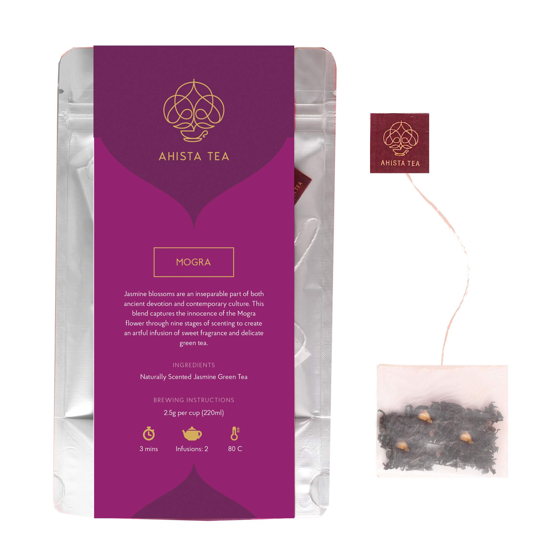 Ahista Tea | Jasmine Green Tea | 15 Tea Bags | Mogra | Antioxidant, Calming Tea (B07XBG1FM9) Amazon Price History, Amazon Price Tracker