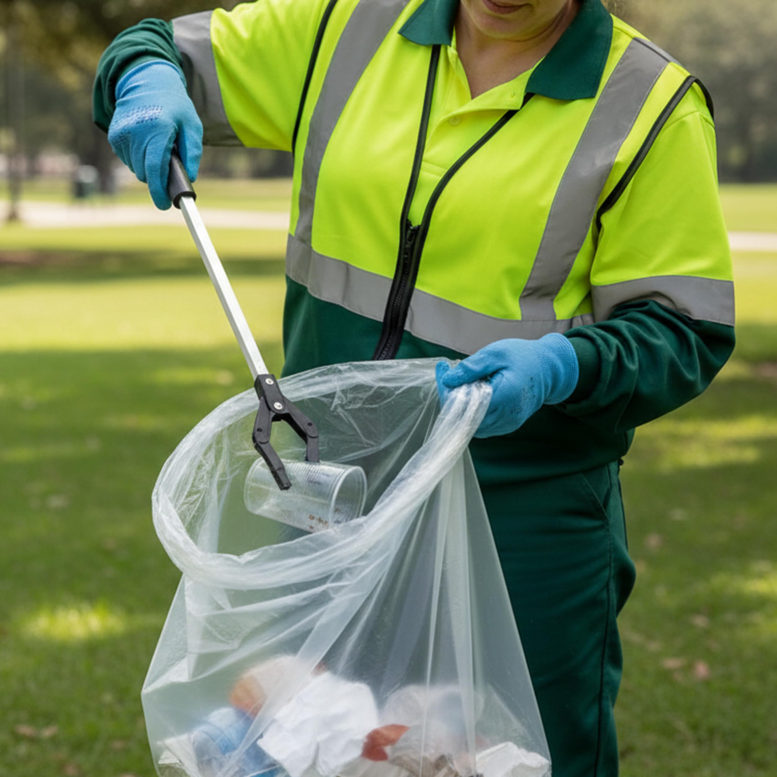 TYPLASTICS Przezroczyste wkładki do kosza na śmieci, worki na odpady - 80 cm x 102 cm - worki na śmieci o wysokiej gęstości - opakowanie 500 sztuk
