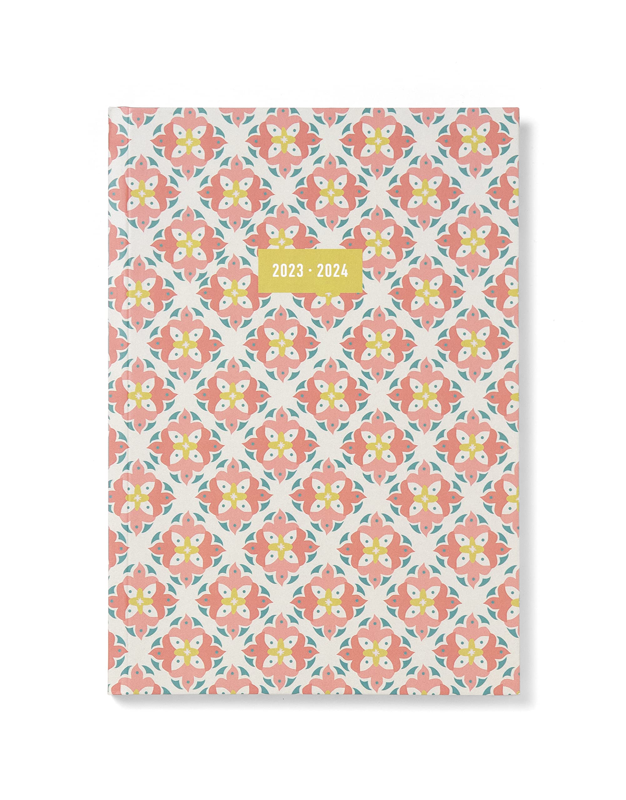 Letts Morocco A5 Academic 2023/2024 day to a page with appointments diary - coral