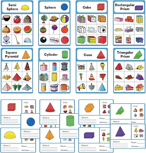 Miniatura 6 de 100 formas 3D para enseñanza, sólidos geométricos y manipuladores geométricos para el aula, mejoran la experiencia de aprendizaje
