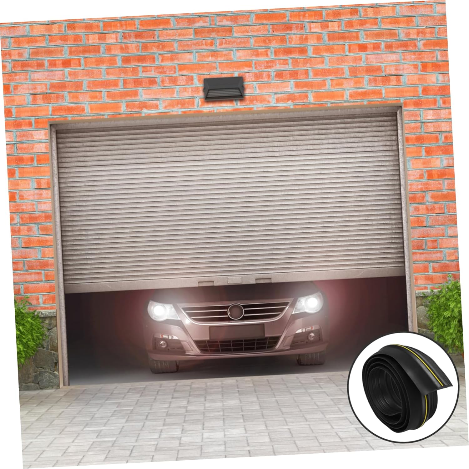 Veemoon Garage Door Seal Strip Epdm Rubber Bottom Seal for Gaps Weatherproof for Garage Doors Easy to Install Versatile Use