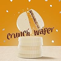 Vista 6 de Fiorella Crunch White Chocolate Wafer Cookies, 18 Count, Chocolate Covered Crispy Thin Wafers with Layers of Hazelnut Cream Filling, Individually