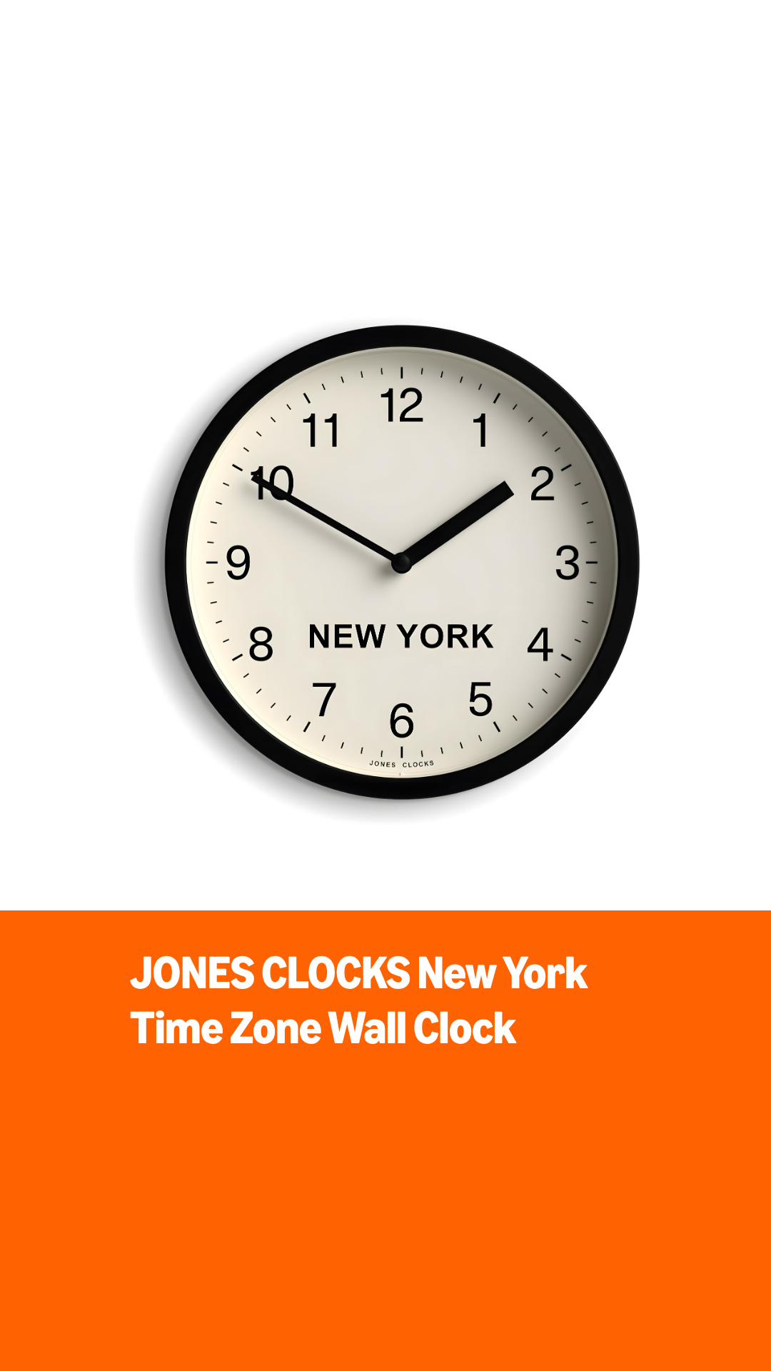 Amazon.com: JONES CLOCKS® New York Time Zone wall Clock | Small